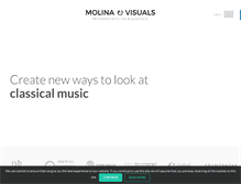 Tablet Screenshot of molinavisuals.com